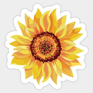 Sunflower sticker Sticker